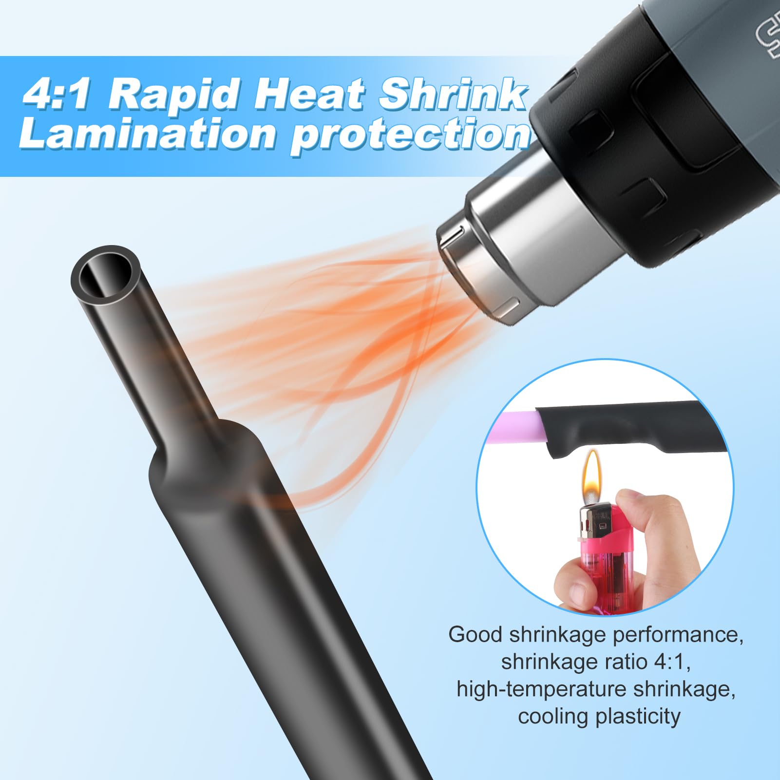 Acquista Tubo Termoretraibile 3:1 Con Colla Diametro Tubo A Doppia Parete 3,2/ 4,8/ 6,4/ 7,9/ 9,5/ 12,7/ 15,4 Mm Avvolgimento Con Rivestimento Adesivo In Italia A Partire Da 1.72 - Foto 7