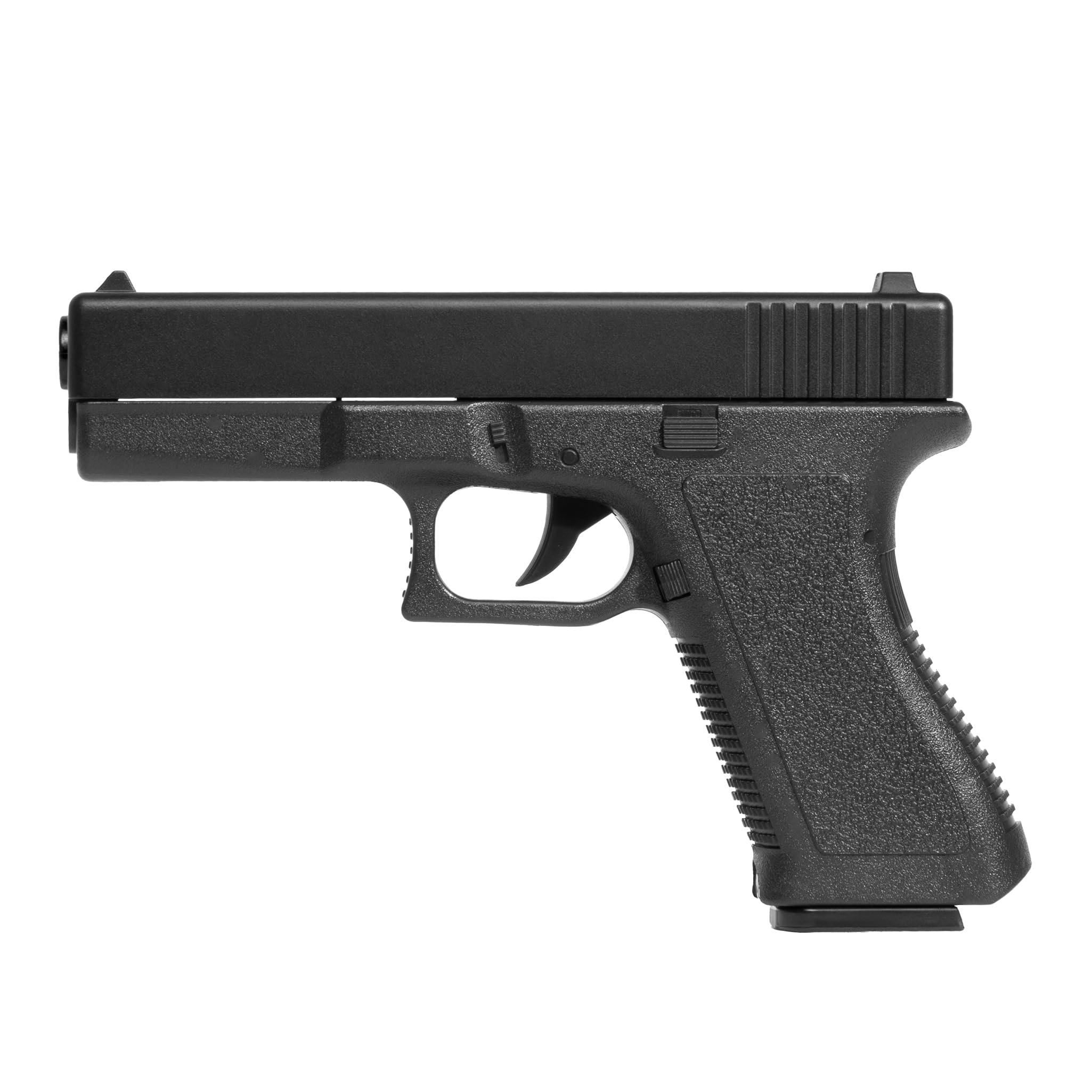Pistola softair a molla replica Gloc k 17, POTENZA 0,9 JOULE, plastica, colpo singolo, caricatore 14 colpi, 200x137x25, 200g, 1000 pallinni inclusi nella confezione