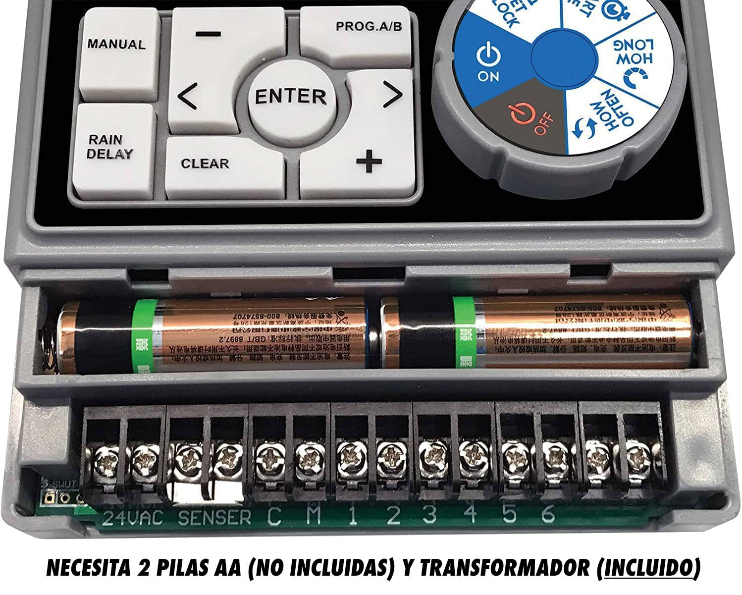 Aqua Control C1114 Automatyczny harmonogram nawadniania ogrodu z transformatorem i wyświetlaczem LCD, odpowiedni do 4 stref nawadniania