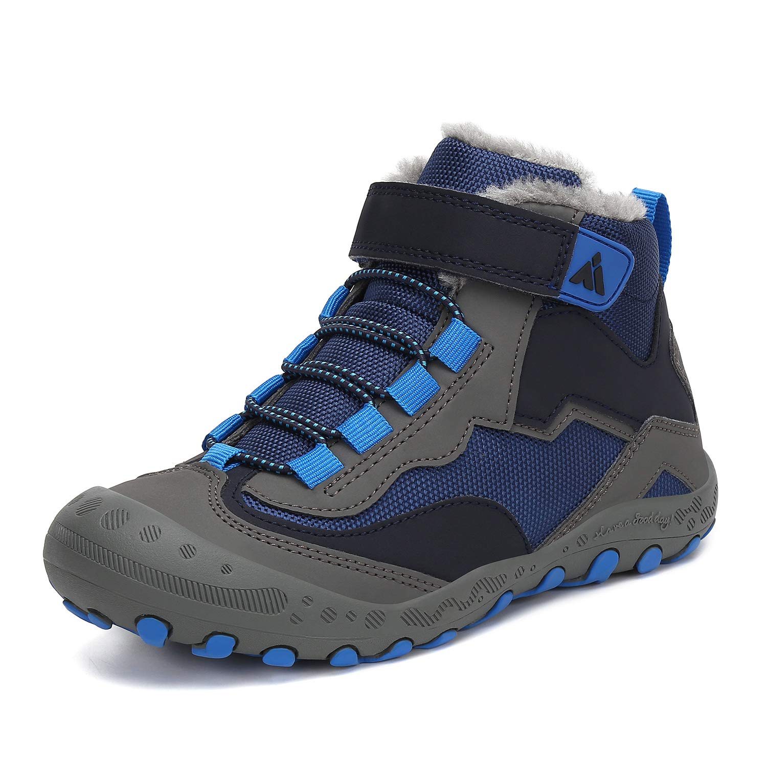 Mishansha Kids Hiking Boots Toddler Girls Boys Hiking Shoes Water-Resistant Anti-Collision Non-Slip Athletic Outdoor Trekking Boots — view 15
