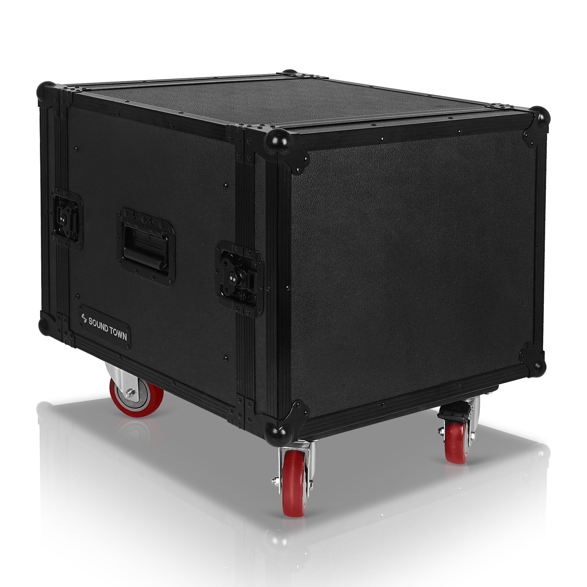 Amazon.com: Sound Town Black Series Shock Mount 8U ATA Plywood