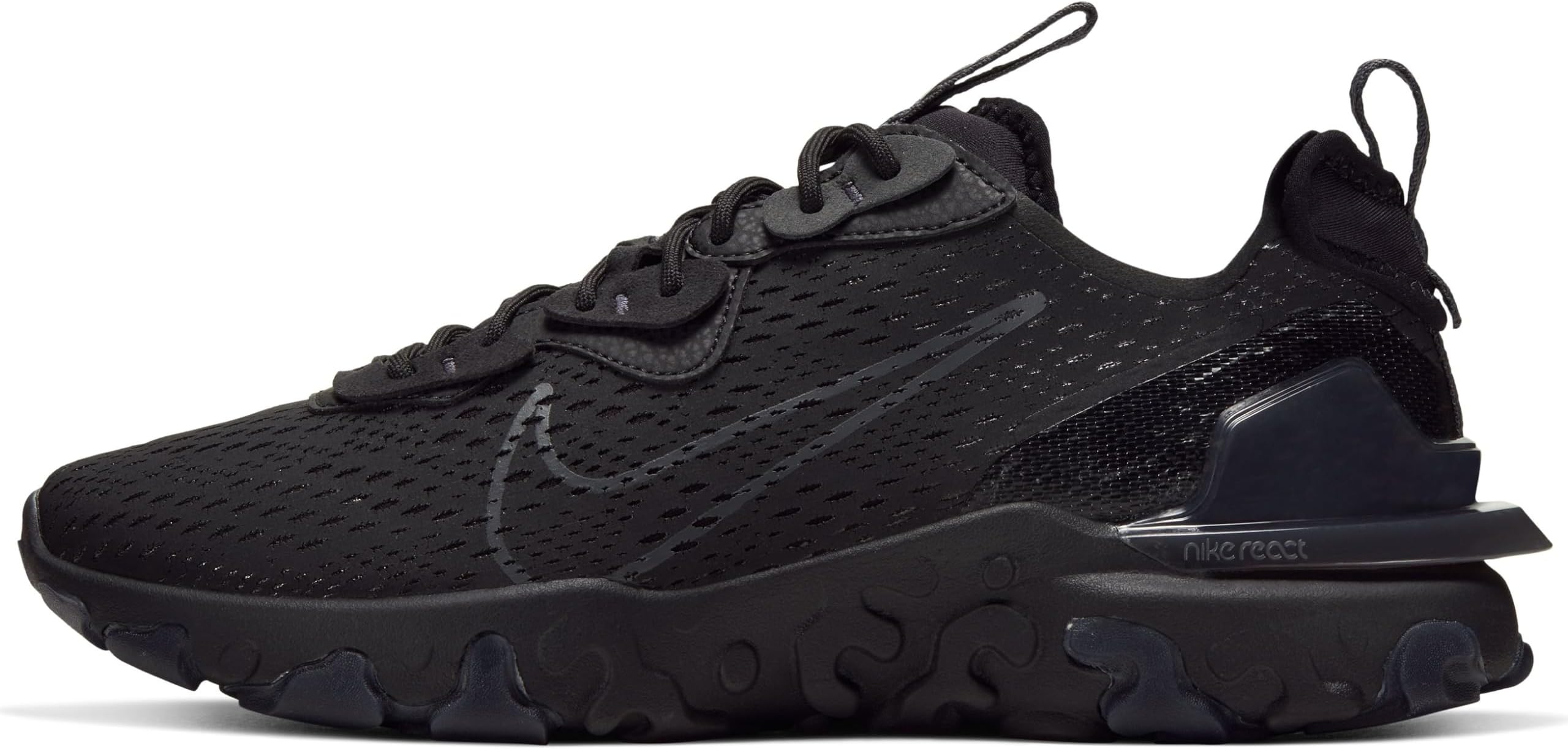 Men's React Vision Running Shoe, Black, 39 EU