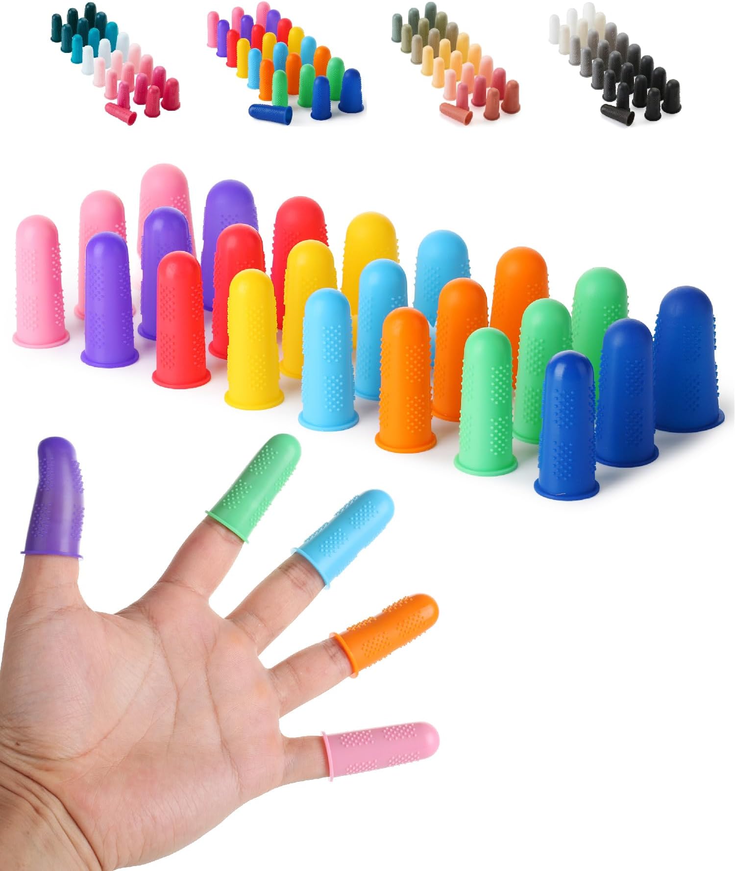 Mr. Pen- Hot Glue Gun Finger Protectors, 24 pcs, Silicone Thimble Finger Guard for Hot Glue