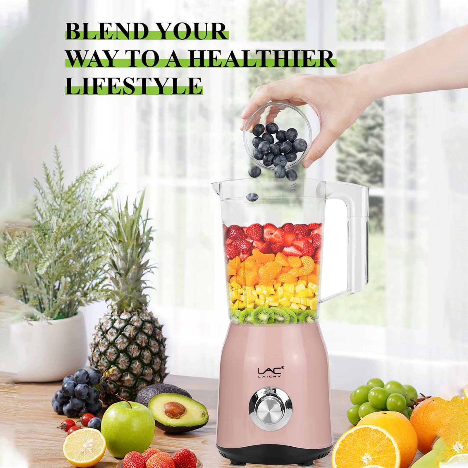 Frullato 300 W Personal Blender e Grinder Combo 1,5 L Portatile