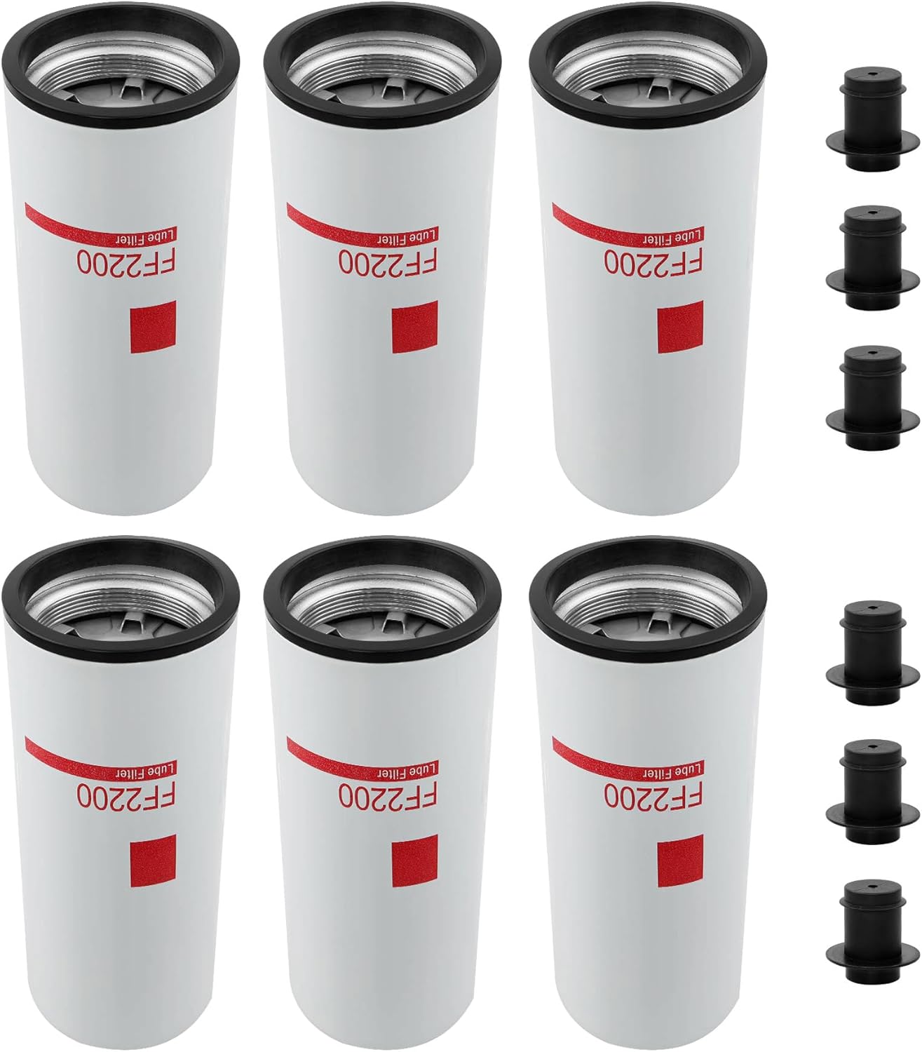 2 Pack FF2200 Fuel Filter Compatible with Cummins ISX ISM11 Series Engines for International, Kenworth, Peterbilt, Volvo Trucks Replaces BF7766, P552200, 4088272, 4920586, LFF2201