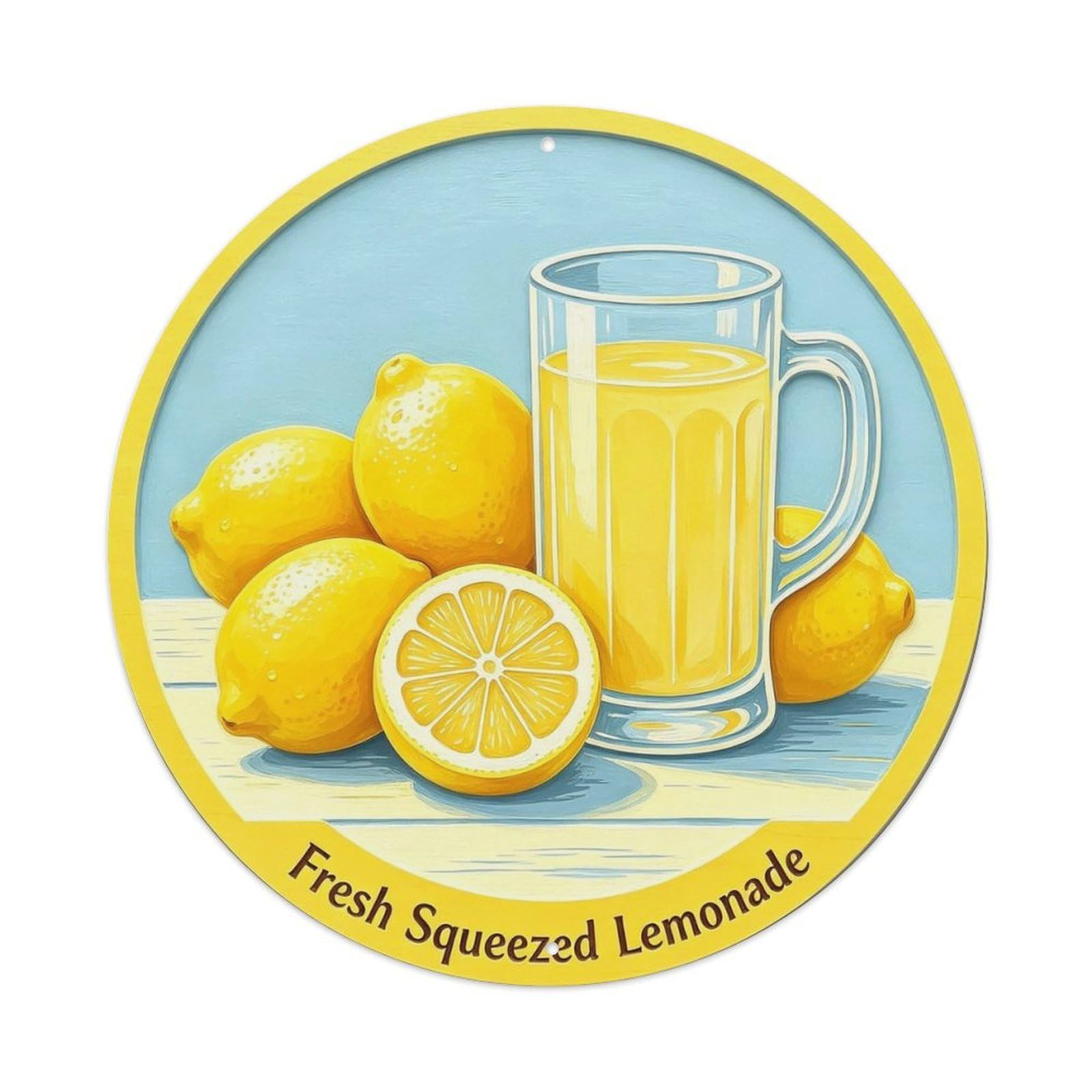 Fresh Squeezed Lemonade Metal Tin Sign Plaque