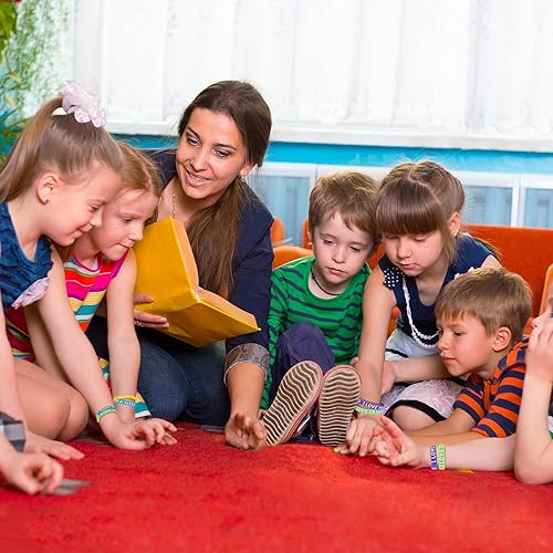 Miniatura 5 de WILLBOND Pulsera de goma motivacional con texto en inglés "I Love to Read", pulseras de silicona coloridas para recompensas de aula, premios para