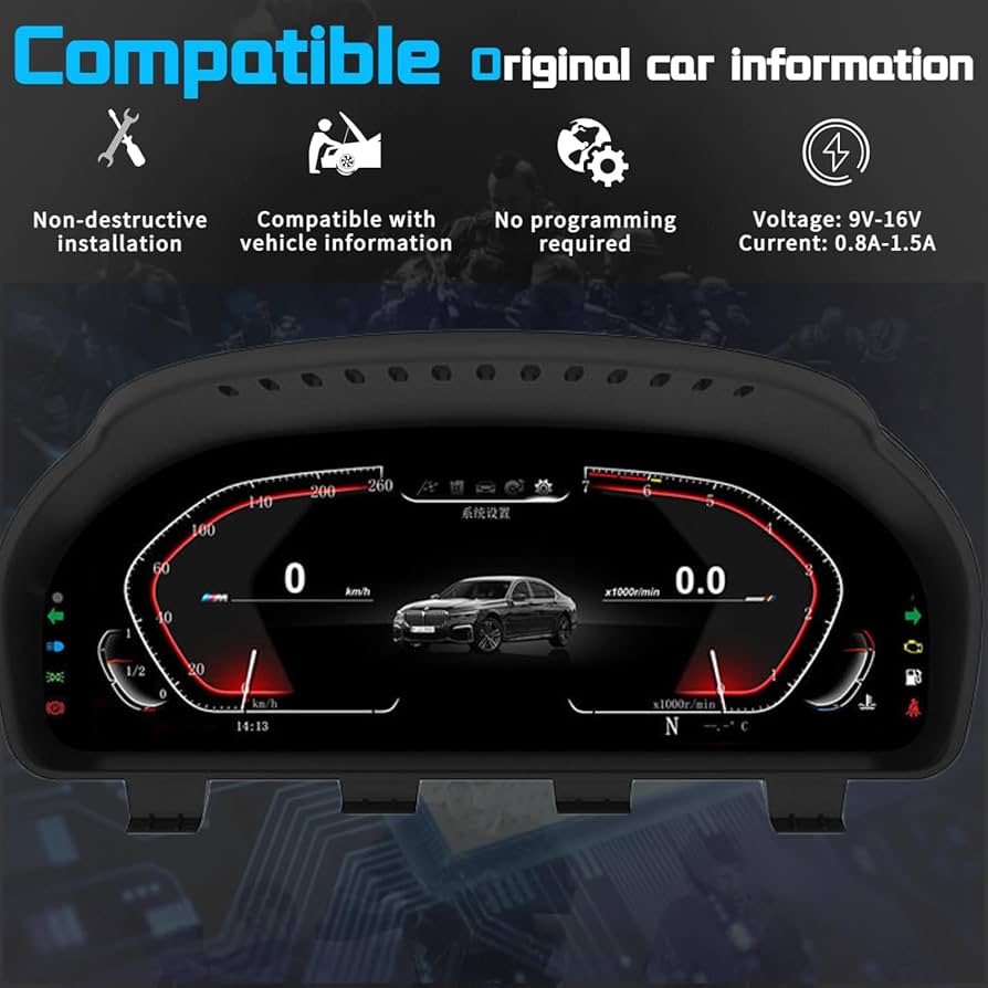 BMW LCD デジタルメータ Amazon.com: 10 Inch Car Digital Cluster Instrument LCD