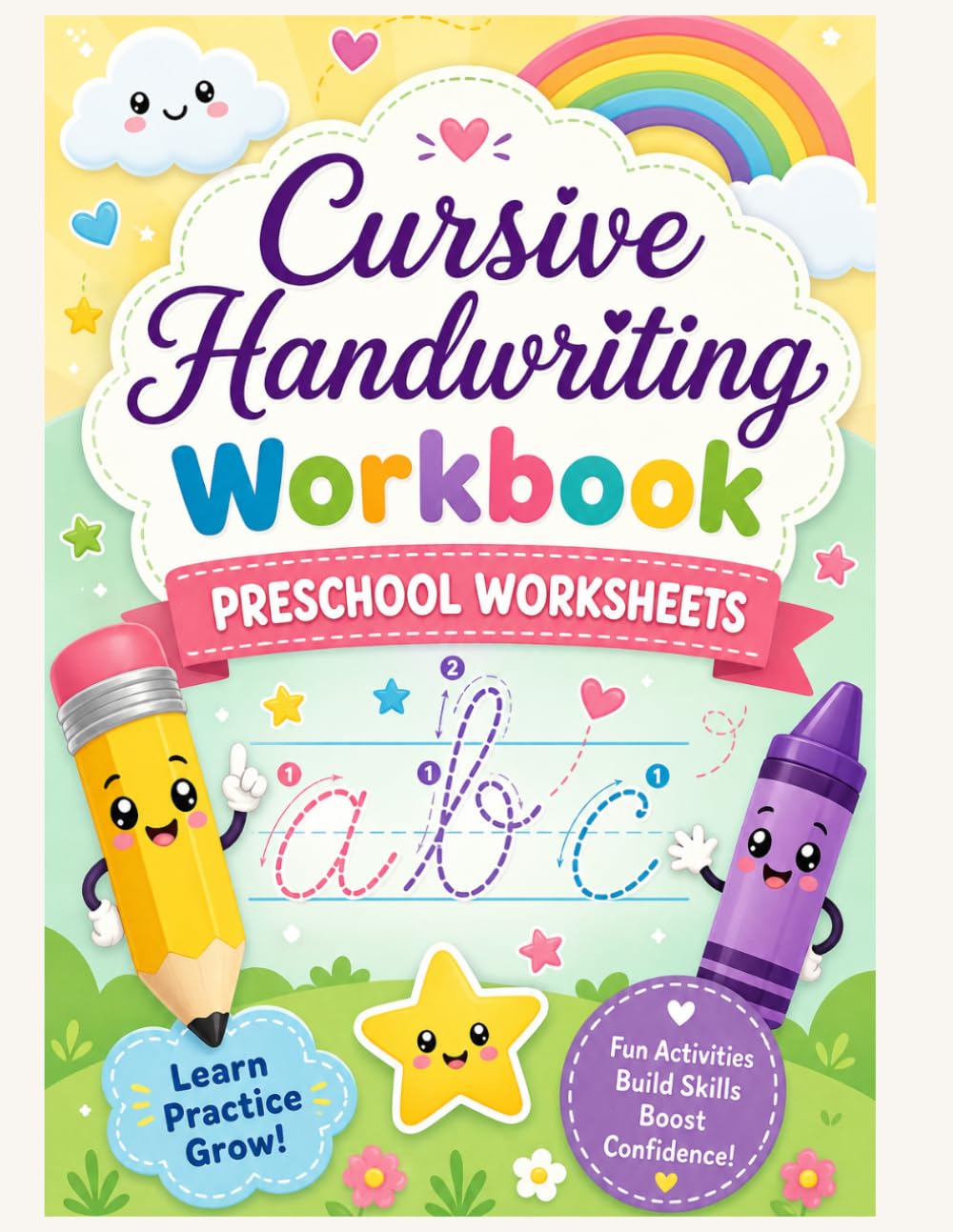 Cursive Handwriting Workbook - preschool worksheet