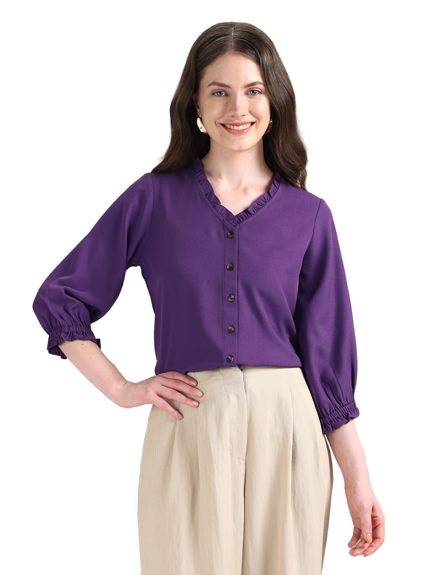 u.s. polo assn. Women's Polyester Solid Regular Fit T-Shirt-picture-28