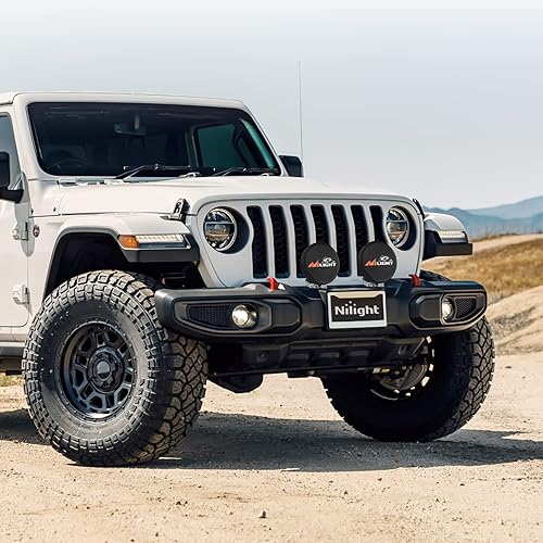 Miniatura 7 de Nilight Cubierta redonda de 5.75 pulgadas para luz de cápsula, cubierta protectora de cuero negro de 6 pulgadas de diámetro para conducir zanja