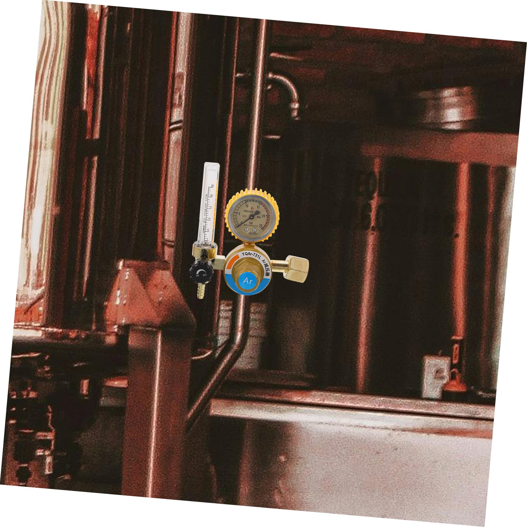 Argon Gasdruckminderer mit Manometer Präzise Argondurchflussregelung Anti Fall Legierung Undpc Material für Schweißerzubehör und Argon Gas