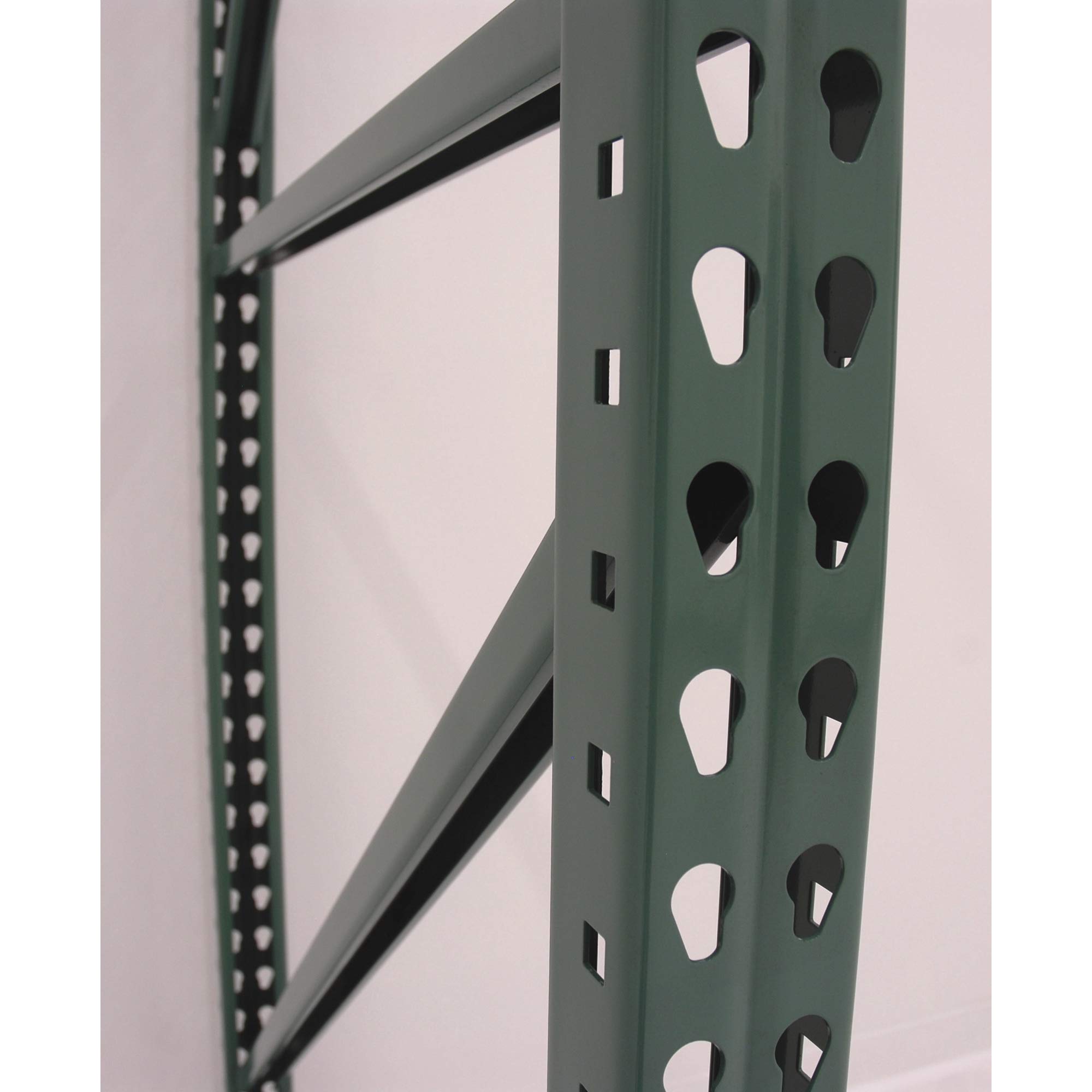 AK Industrial Teardrop Pallet Rack Frame - 36in.D x 96in.H, Model Number AK-UFI-96-36