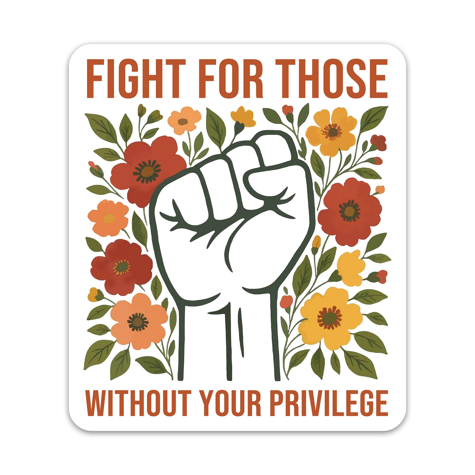 Fight for Those Without Your Privilege Embroidered Patch Social Justice Embroidery Patches Activism Human Rights Iron On Sew On Patches for Clothes Backpacks Jeans Gifts for Women Men 2.6x3 Inches