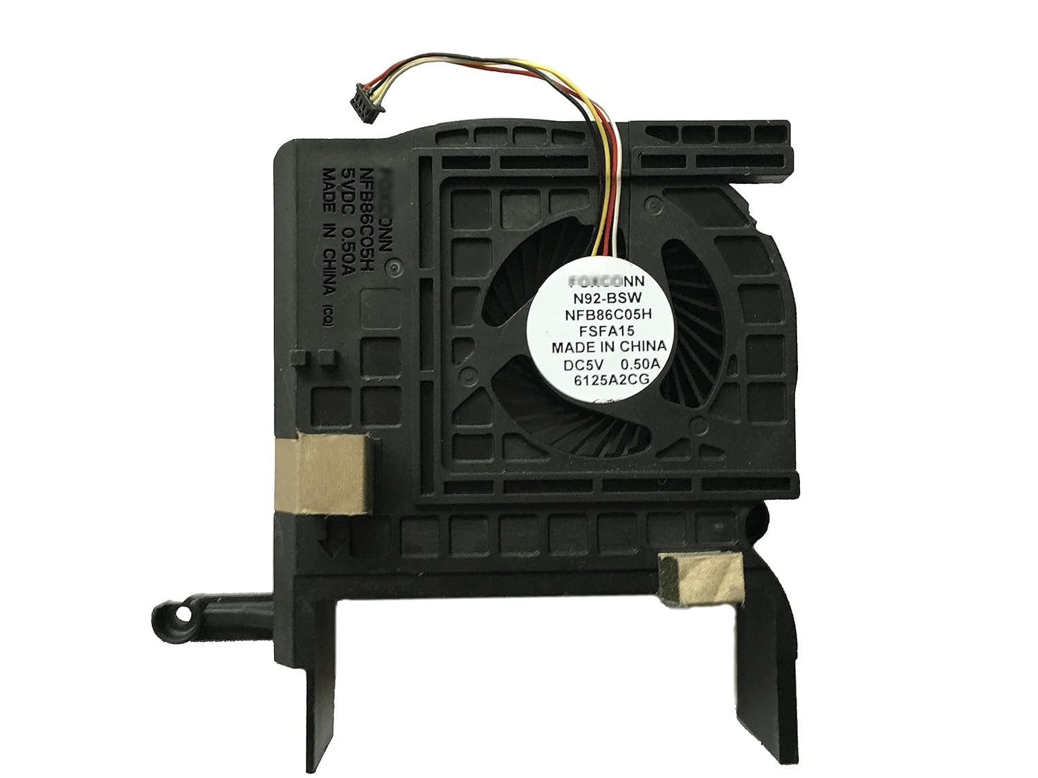 HK-Part Replacement Fan for FOXCONN N92-BSW NFB86C05H FSFA15 CPU Cooling Fan DC5V 0.50A 4-Wires