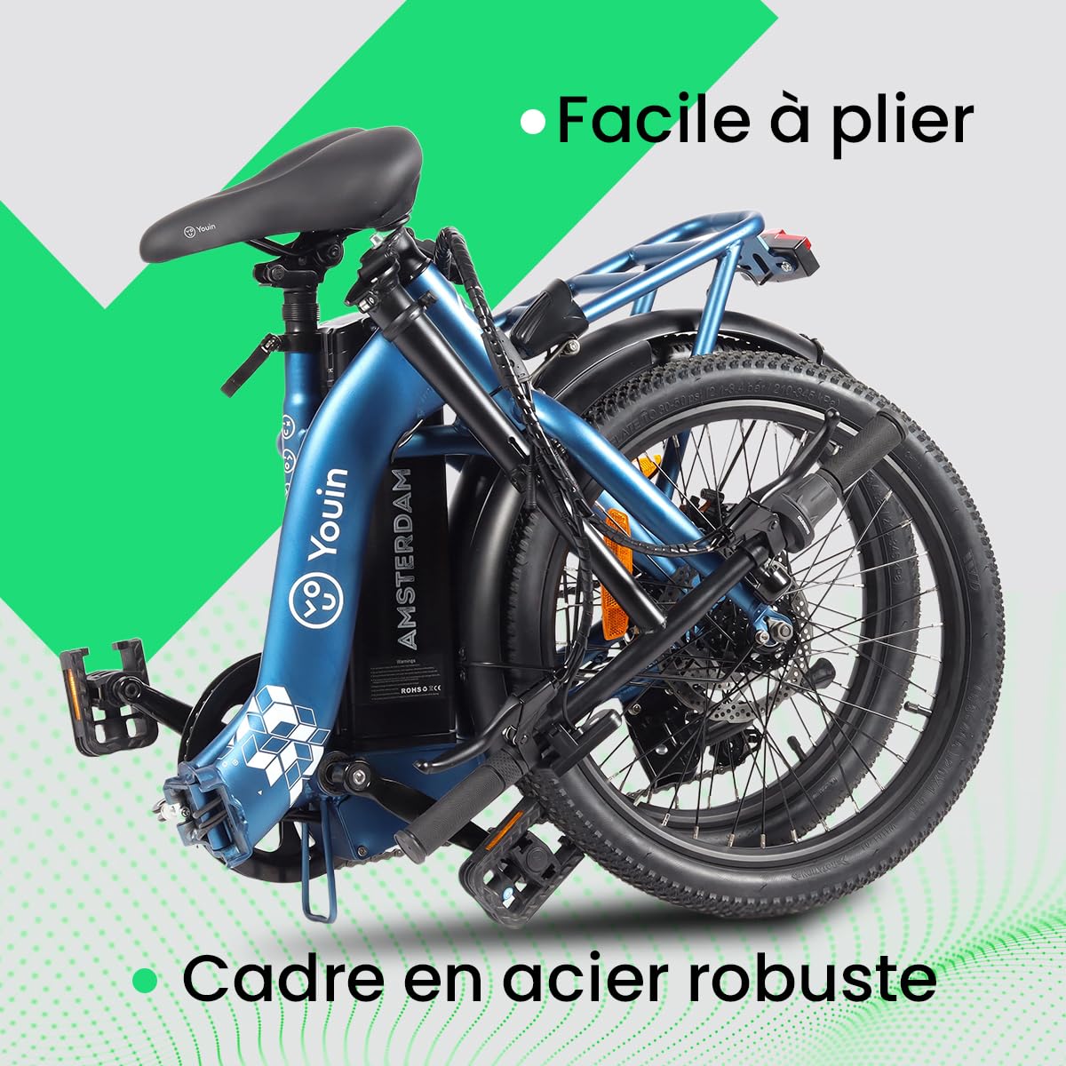Youin Amsterdam Vélo électrique pliable 20"