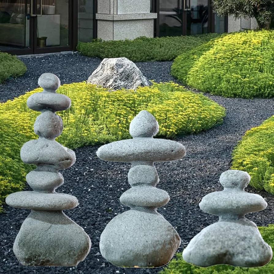 Amazon.com : FADECOR 5-Stone Mini Stacked Zen Rock Stone