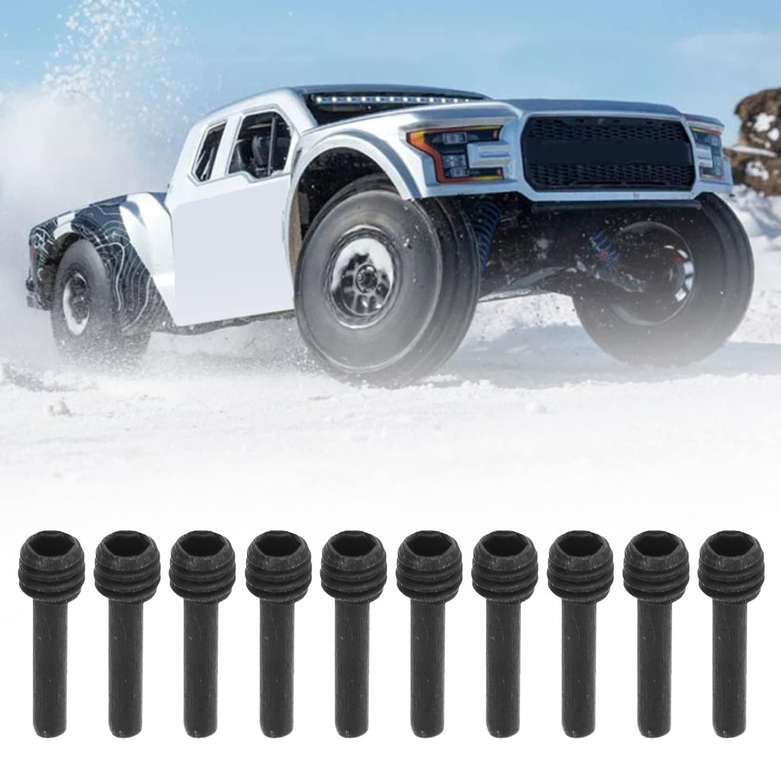 10 Stück S2 Hartstahl Schraubstifte M3x2x10x1,5 - RC Auto Upgrade