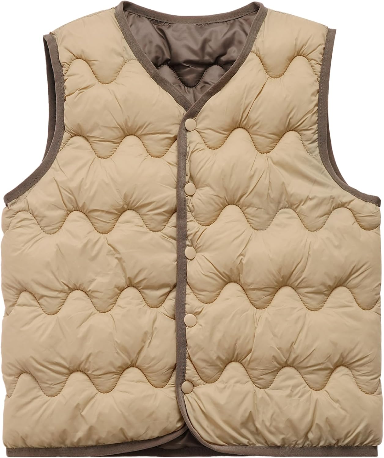 Little Kids Padded Quilted Vest Puffer Gilet Cozy Soft Warm Waistcoat Jacket Outerwear for Girls Toddlers