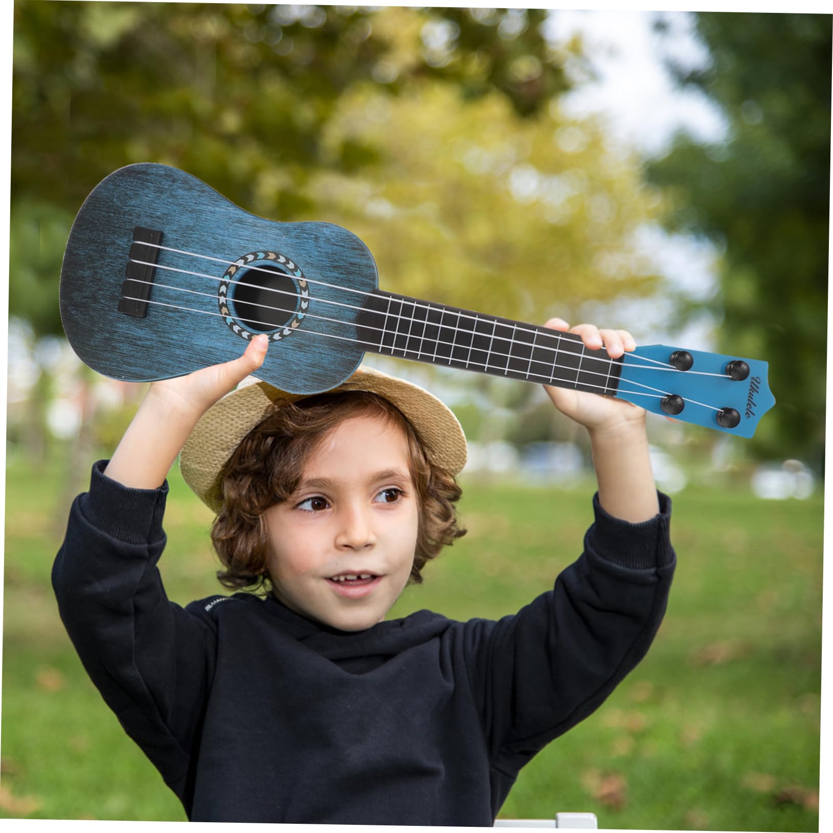 BESPORTBLE Ukulele Plaything Realistic Simulation Musical Instrument for Sturdy Design for Stylish Appearance Guitar Plaything for Experience