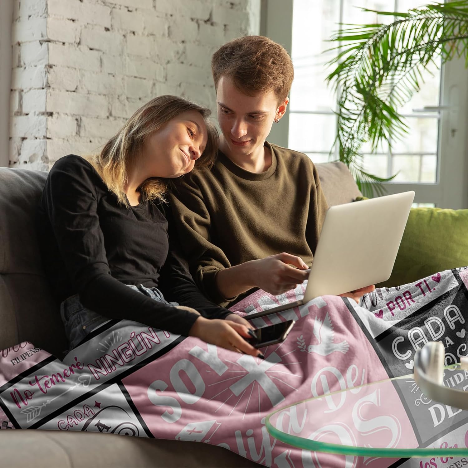 Spanish Christian Gifts for Women Throw Blanket 50"X60", Regalos Cristianos para Mujer, Religious Inspirational Gifts for Women, Spanish Woman Christian Gift for Birthday Healing - Image 3