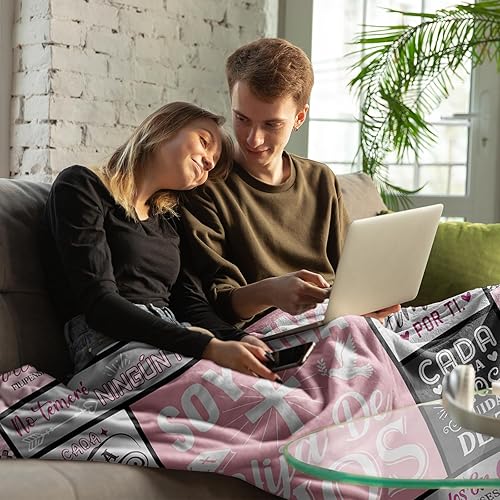 Miniatura 3 de Regalos cristianos españoles para mujer, manta de 50 x 60 pulgadas, regalos cristianos para mujeres, regalos religiosos inspiradores para mujeres,