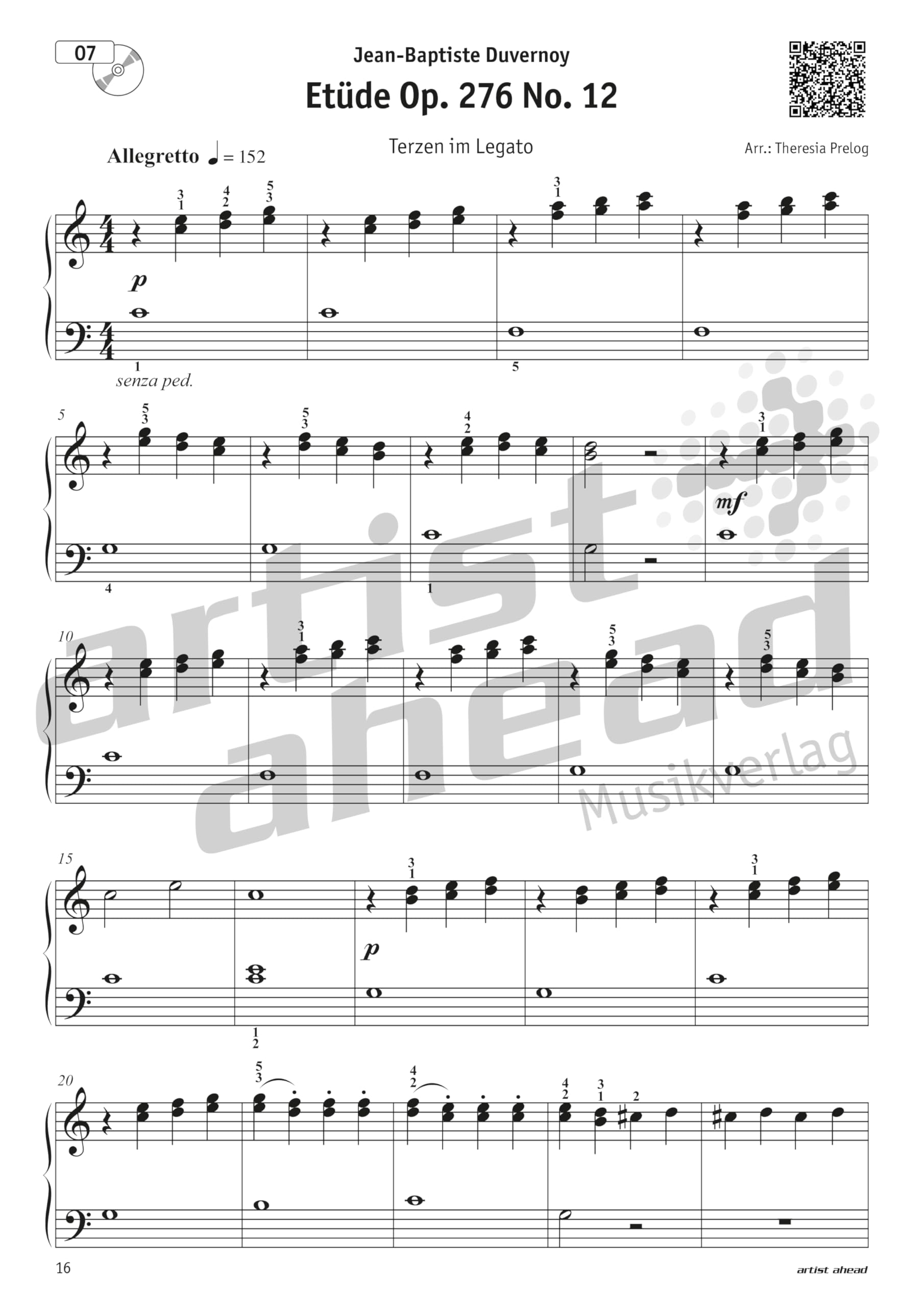 Meine schönsten Etüden für Klavier: 26 leicht spielbar arrangierte Etüden der Klassik & Romantik (inkl. QR-Codes + Audio-Download). Klaviernoten. Czerny. Duvernoy. Heller. Bertini. Berens. Schytte