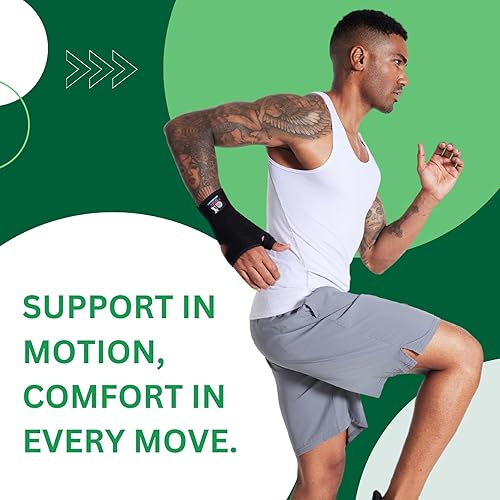 Miniatura 7 de IRUFA TB-OS-38 tela transpirable 3D RSI muñeca pulgar Spica férula para síndrome del túnel carpiano pulgar BlackBerry dedo gatillo soporte para