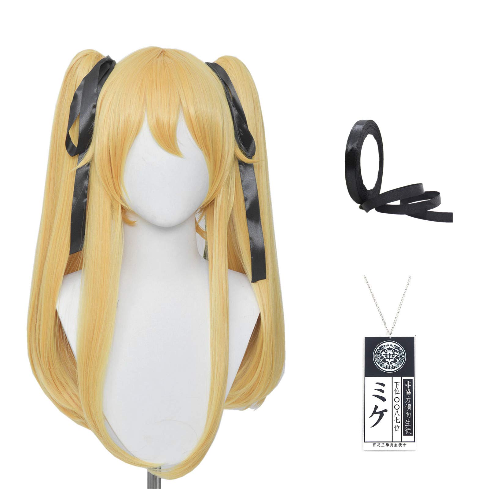Buy SL Anime Blonde Mary Cosplay Wig with Slave ID + Black Ribbon
