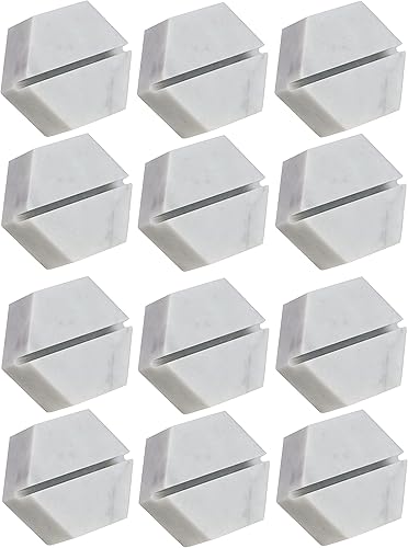 Miniatura 1 de HelloPosh Tarjeteros hexagonales de mármol  Tarjeteros de acompañantes  Recuerdos de fiesta  Exhibición de fotos  Tarjetero de visita (paquete de 12)