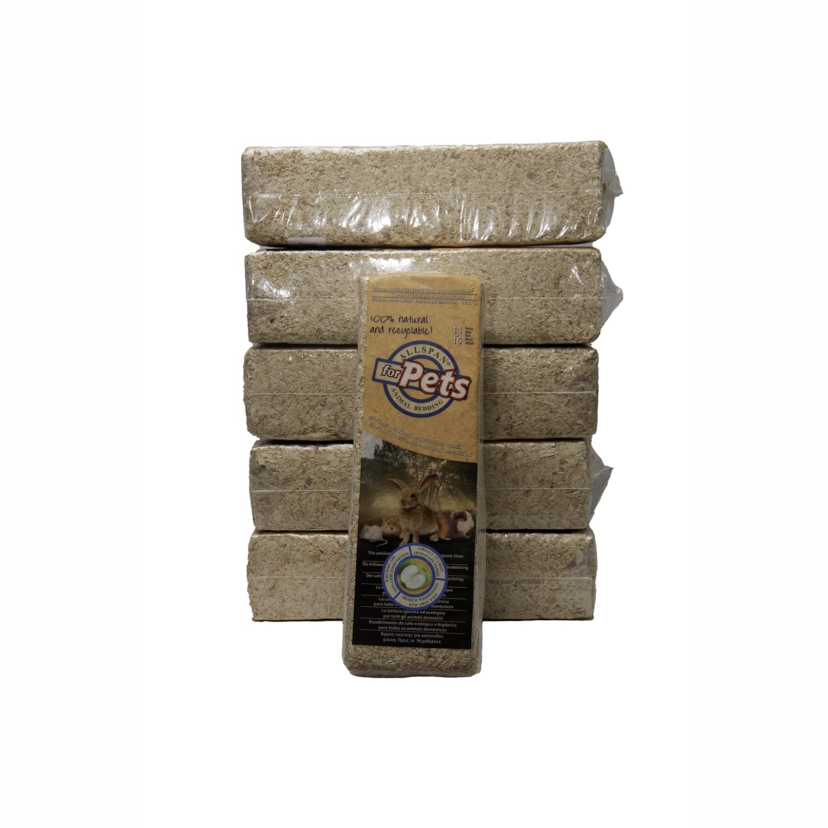 Tres Gatos Viruta Madera Natural 30 litros 2Kg Antiolor Hamster Conejo Cobaya 2 Pack (Limón)