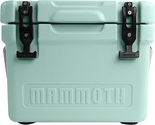 Miniatura 17 de Mammoth Coolers Serie Cruiser, cofre de hielo rígido aislado con construcción duradera de doble pared rotomoldeada, ideal para actividades Beige