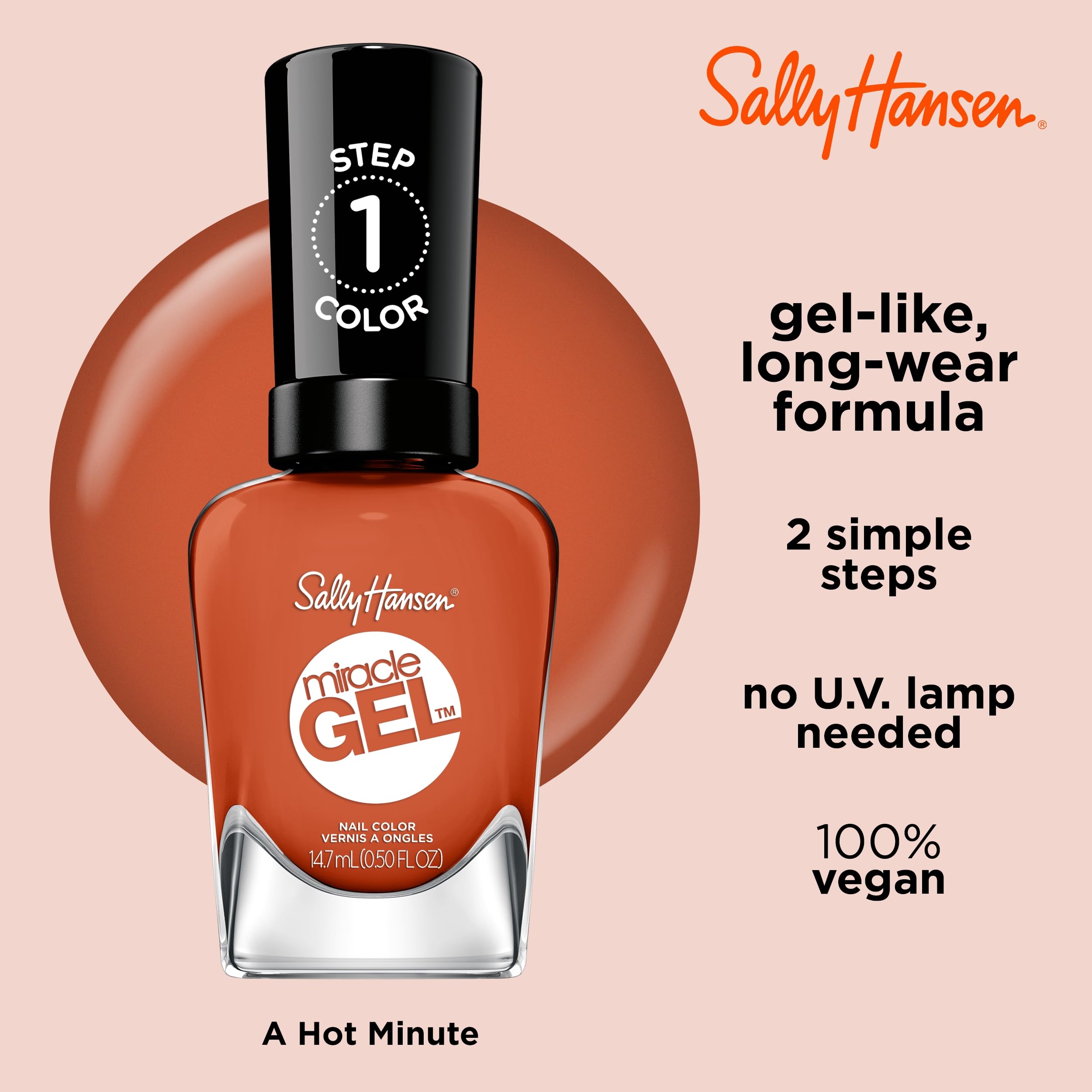 Amazon.com : Sally Hansen Miracle Gel Salon Quality Nail Polish