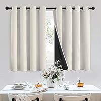 Vista 148 de SimpleHome - Cortinas opacas 100% para recámara, cortinas de ventana con ojales beige, con aislamiento térmico, cortinas de oscurecimiento