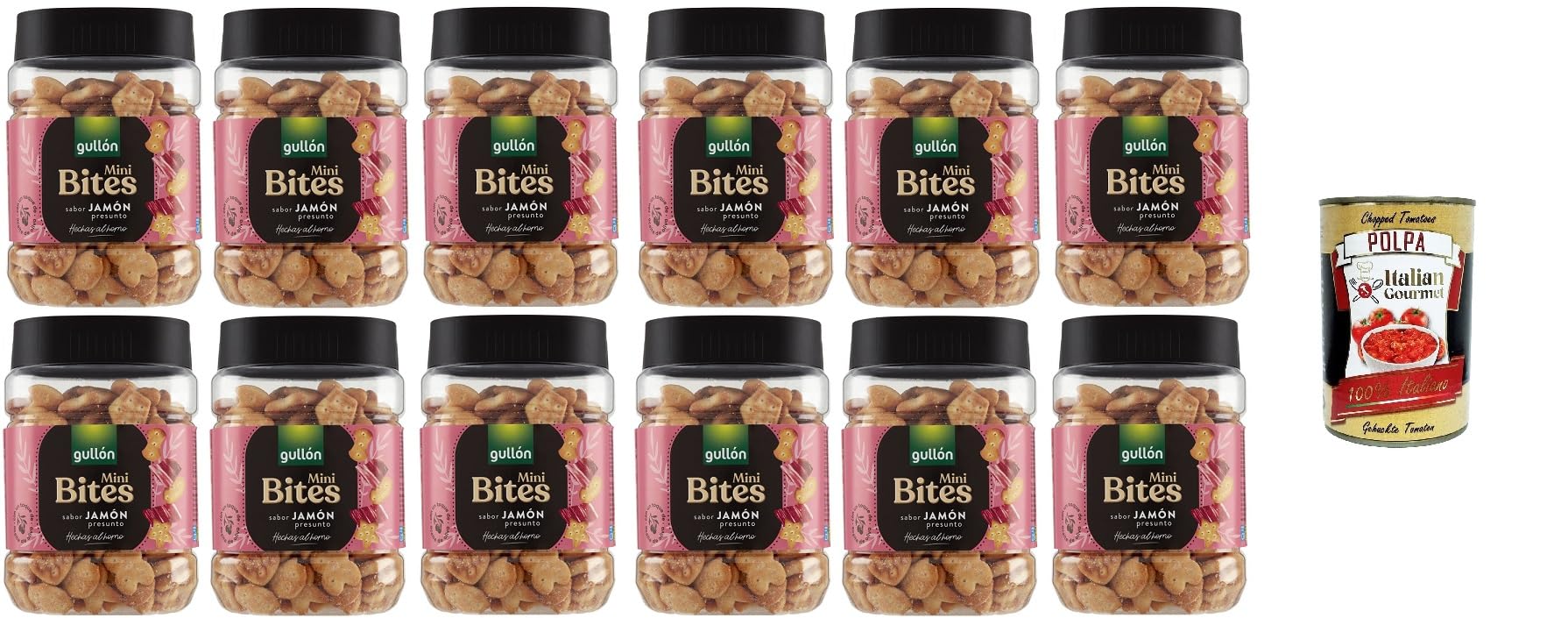 Italian Gourmet Crackers Schinken, cracker salati italiani 12 x 250g