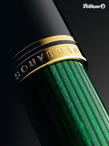 Miniatura 6 de Pelikan Souverän R400 Bolígrafo Rollerball negroverde 1 cada uno 997494 recambio mediano
