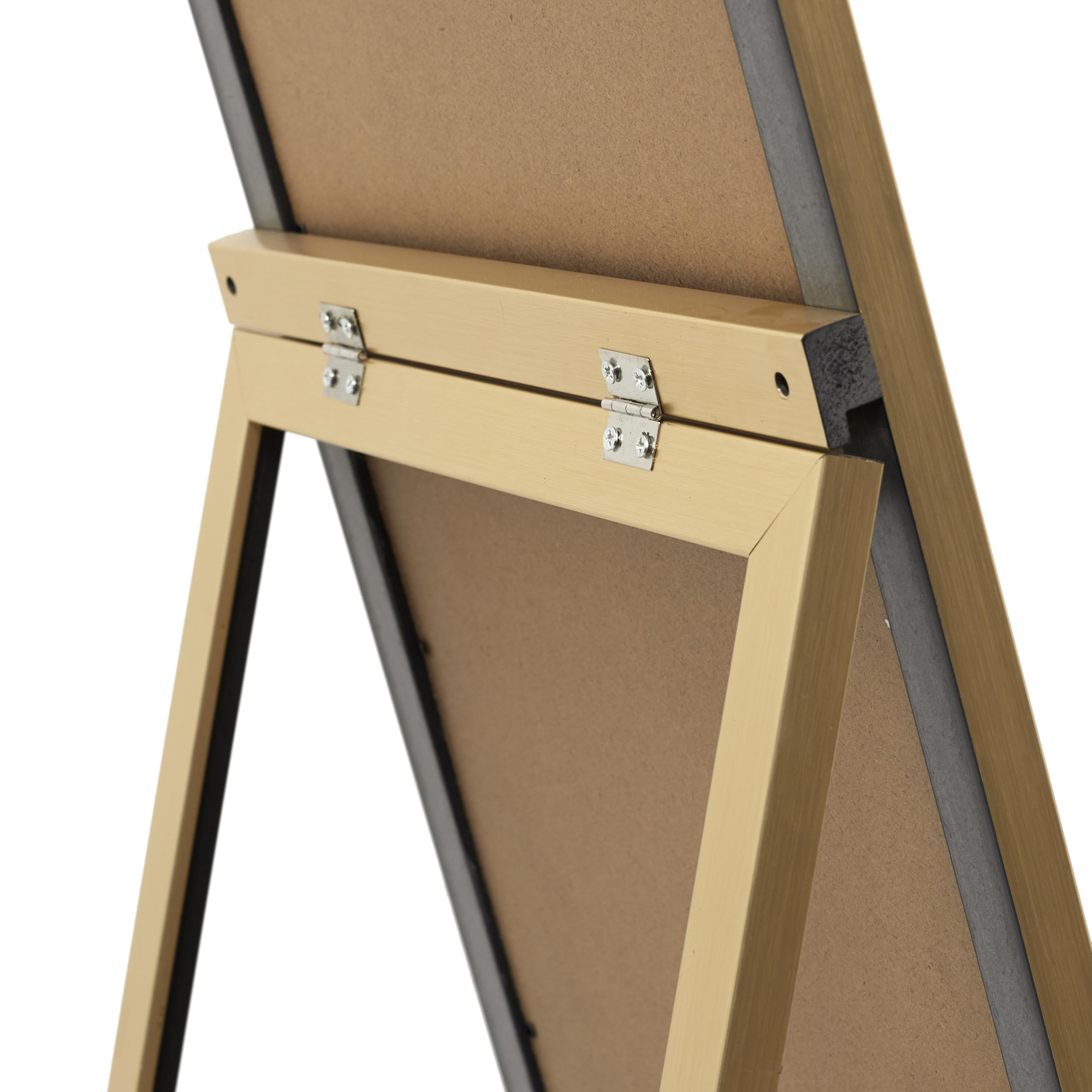 Miroir sur Pied Doré 124 cm, Design Raffiné pour Salon, Chambre ou Bureau