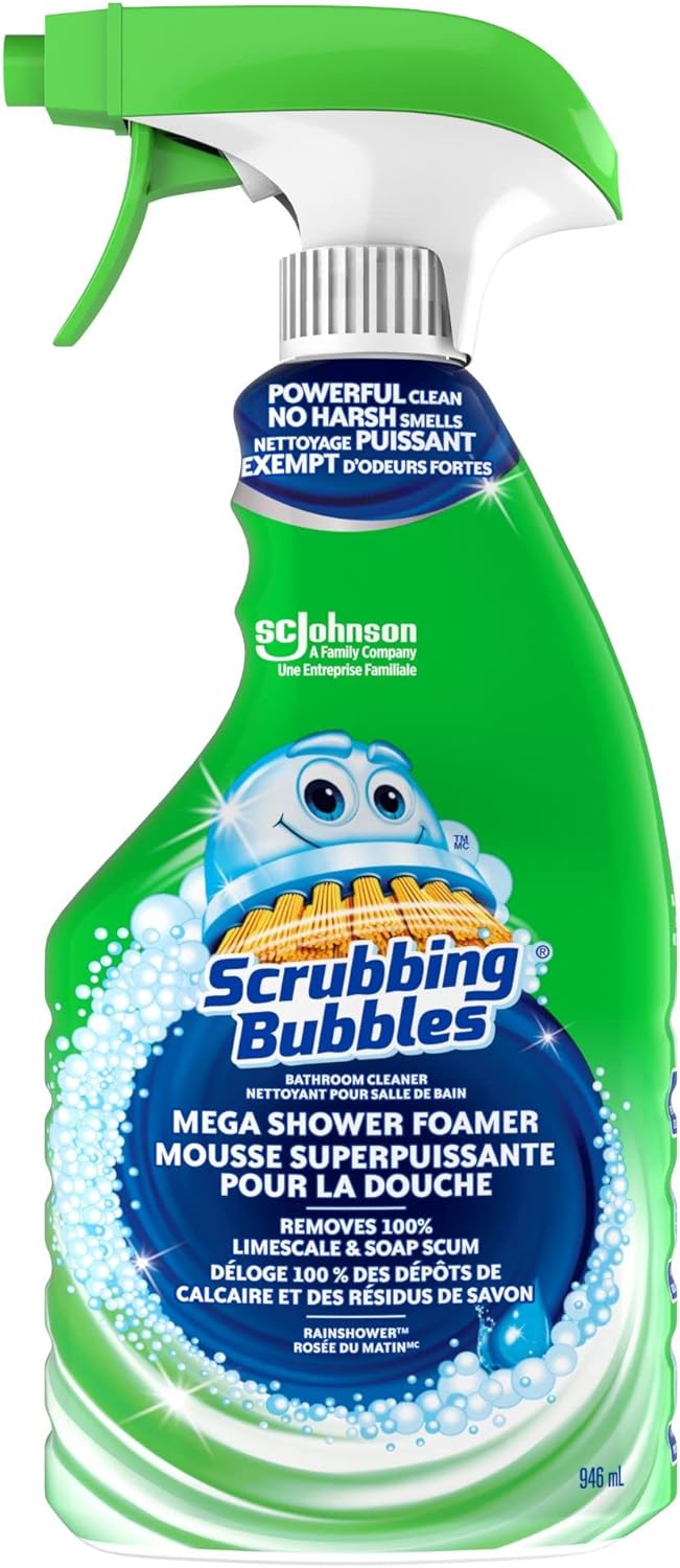 Scrubbing Bubbles Mega Shower Foamer Spray, Removes Soap Scum from Tubs