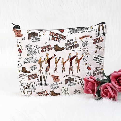 Miniatura 5 de POFULL Regalo inspirado en el teatro musical Newsboy Theatre Bolsa de cosméticos para amantes musicales
