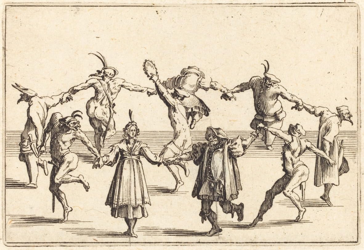 Art Mural la Danse de Jacques Callot Poster Moderne - Tableaux Impression Graffiti 60x90 - 5