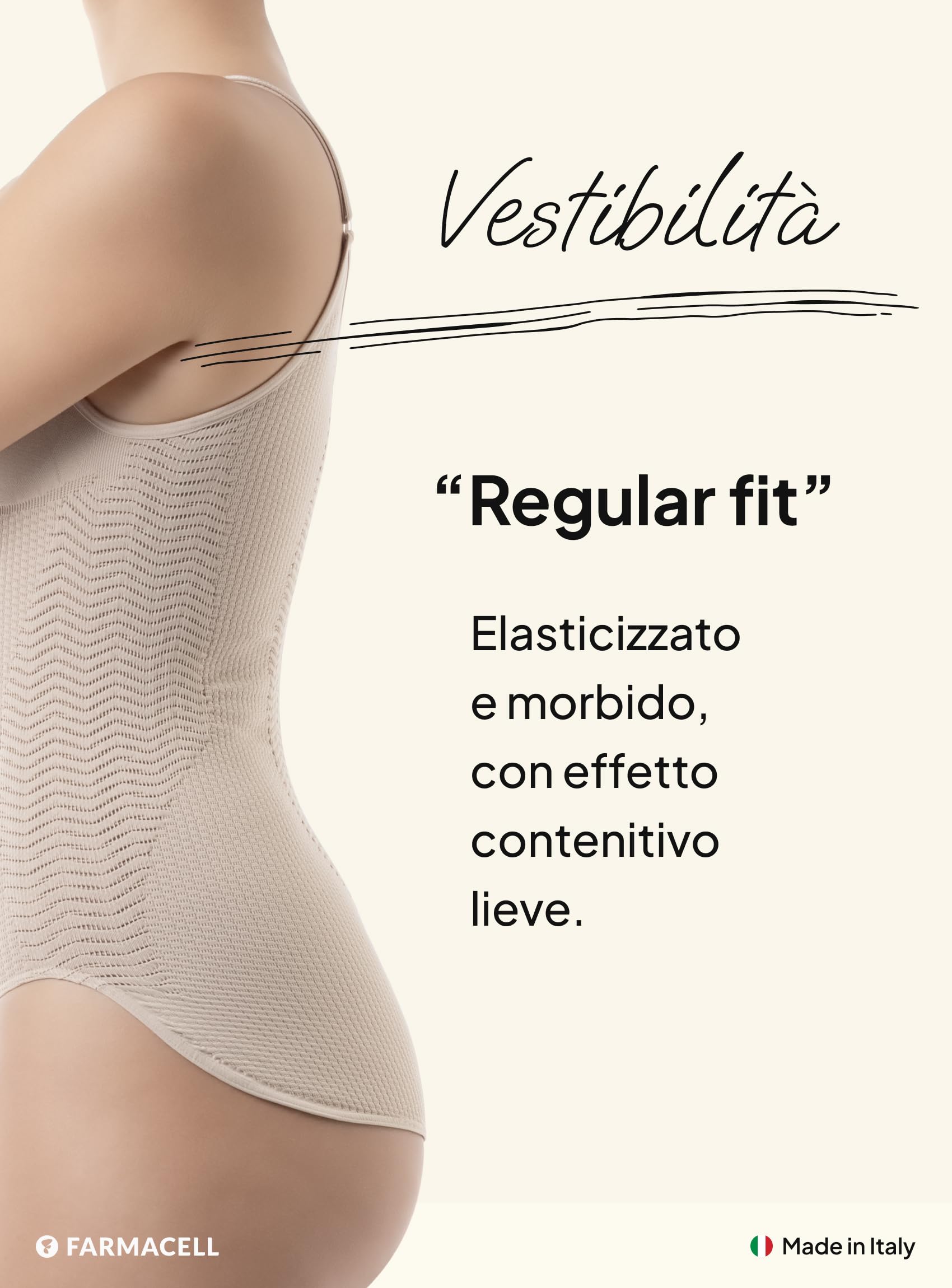 FarmaCell Body Donna Anticellulite con Effetto FIR, Made in Italy, 1108