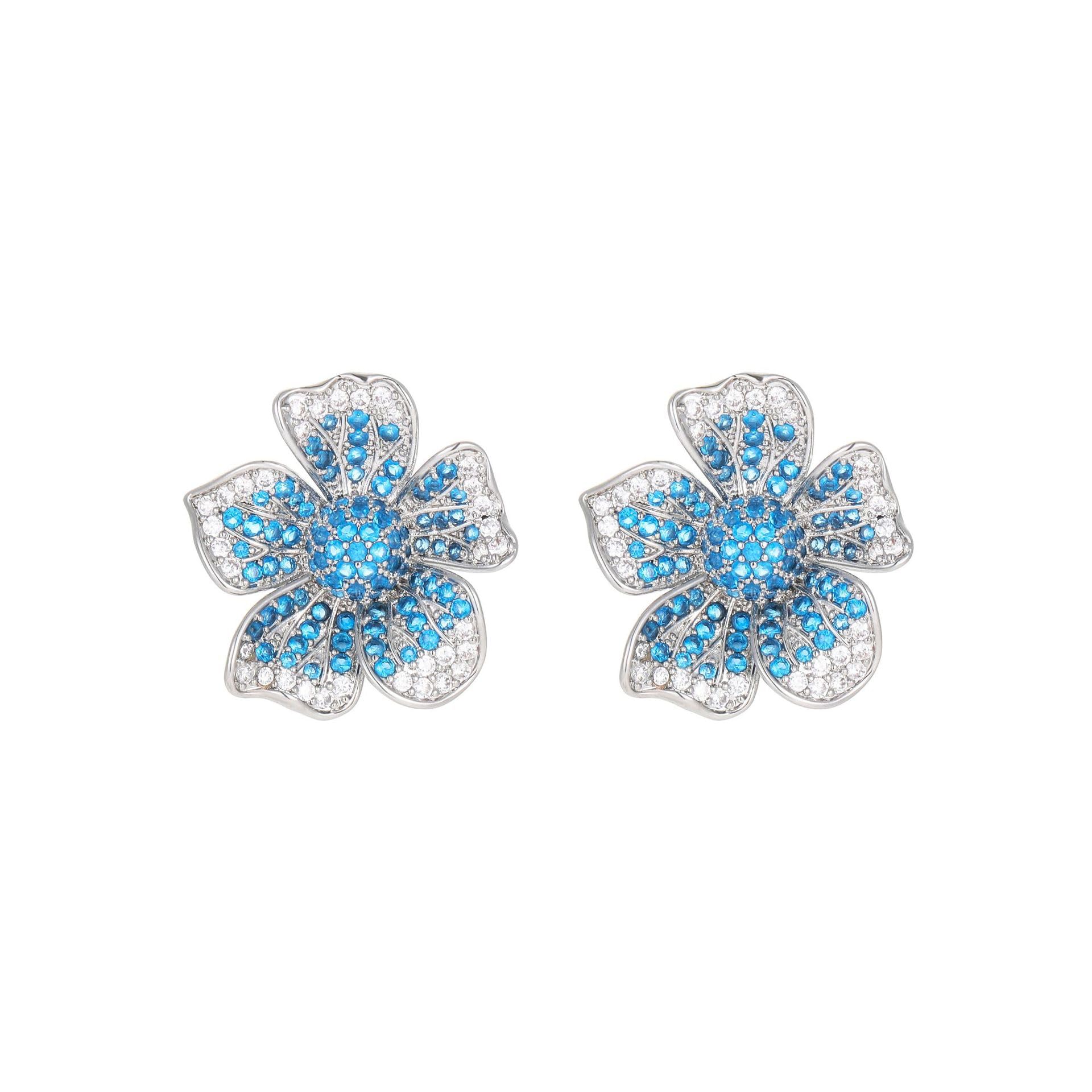 Boucles d'oreilles moissanite fleur or, éclat éternel - 8