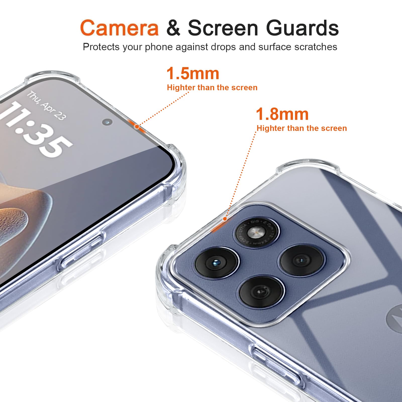 cover stile business per motorola edge 60 fusion 5g 60 pro con supporto alla ricarica wireless, adatta per moto edge 60 - cellulari e accessori