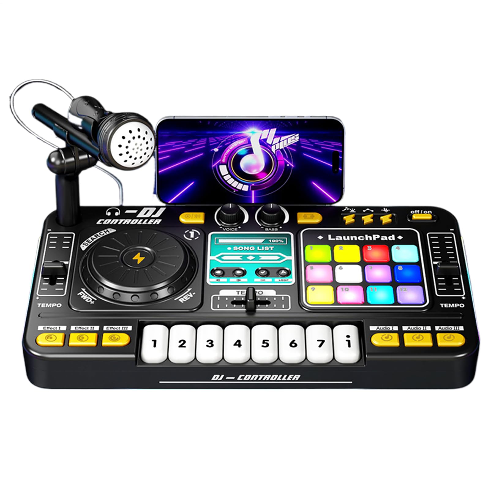 K*i様 DJ SET Amazon.co.jp: キッズDJミキサー、マイク付きベビー用のDJデッキ