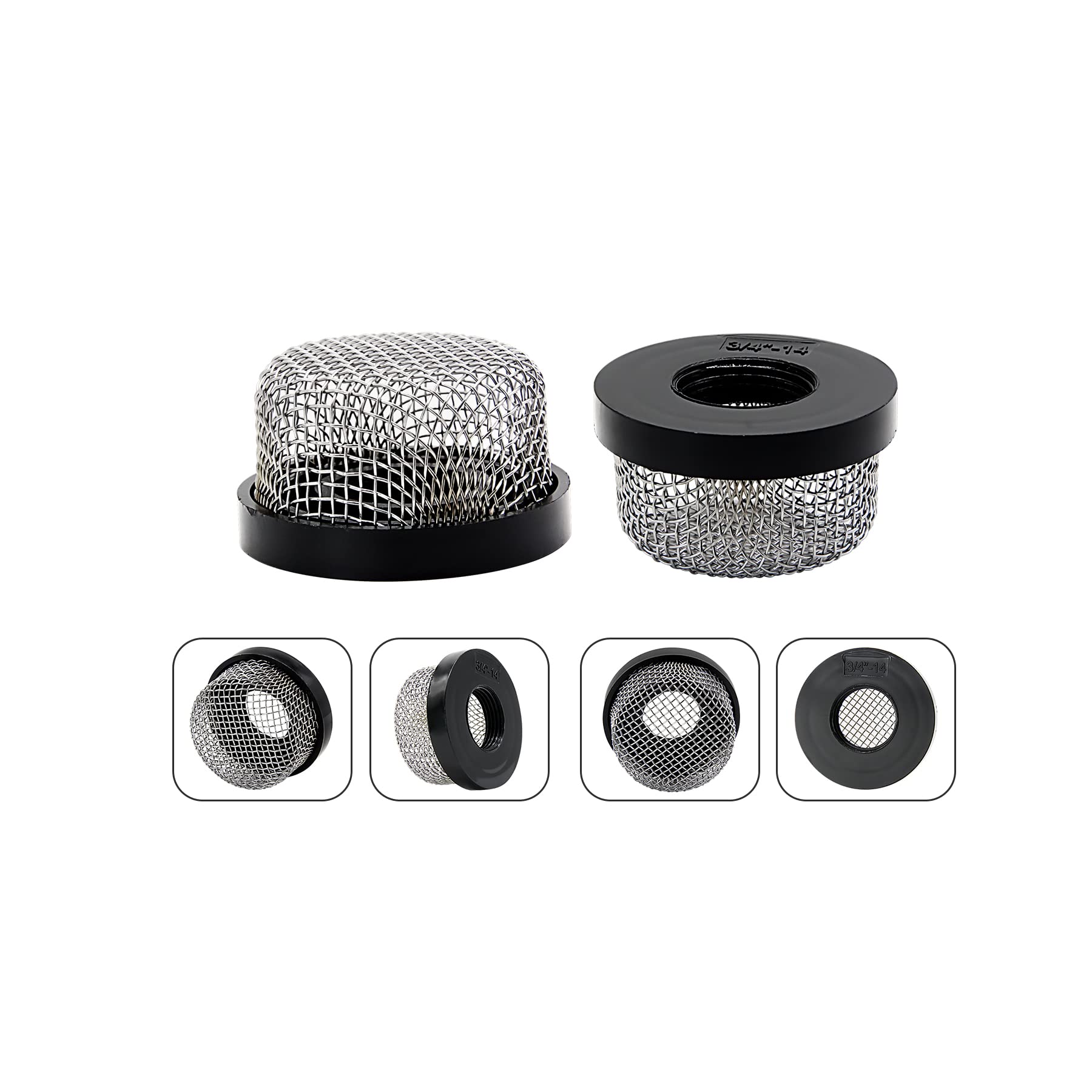 YESHINDA 2 pack of Stainless Steel Mesh Strainer 3/4