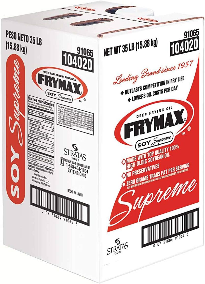 Stratas Frymax Supreme Deep Frying Soy Oil, 35 Pound -- 1 each.