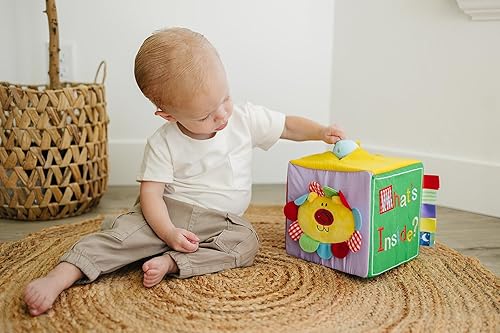 Miniatura 3 de Genius Baby Toys | Caja de regalo y juego original de sorpresa, bordado a mano con 8 juguetes sensoriales y táctiles de felpa para bebés, cubo