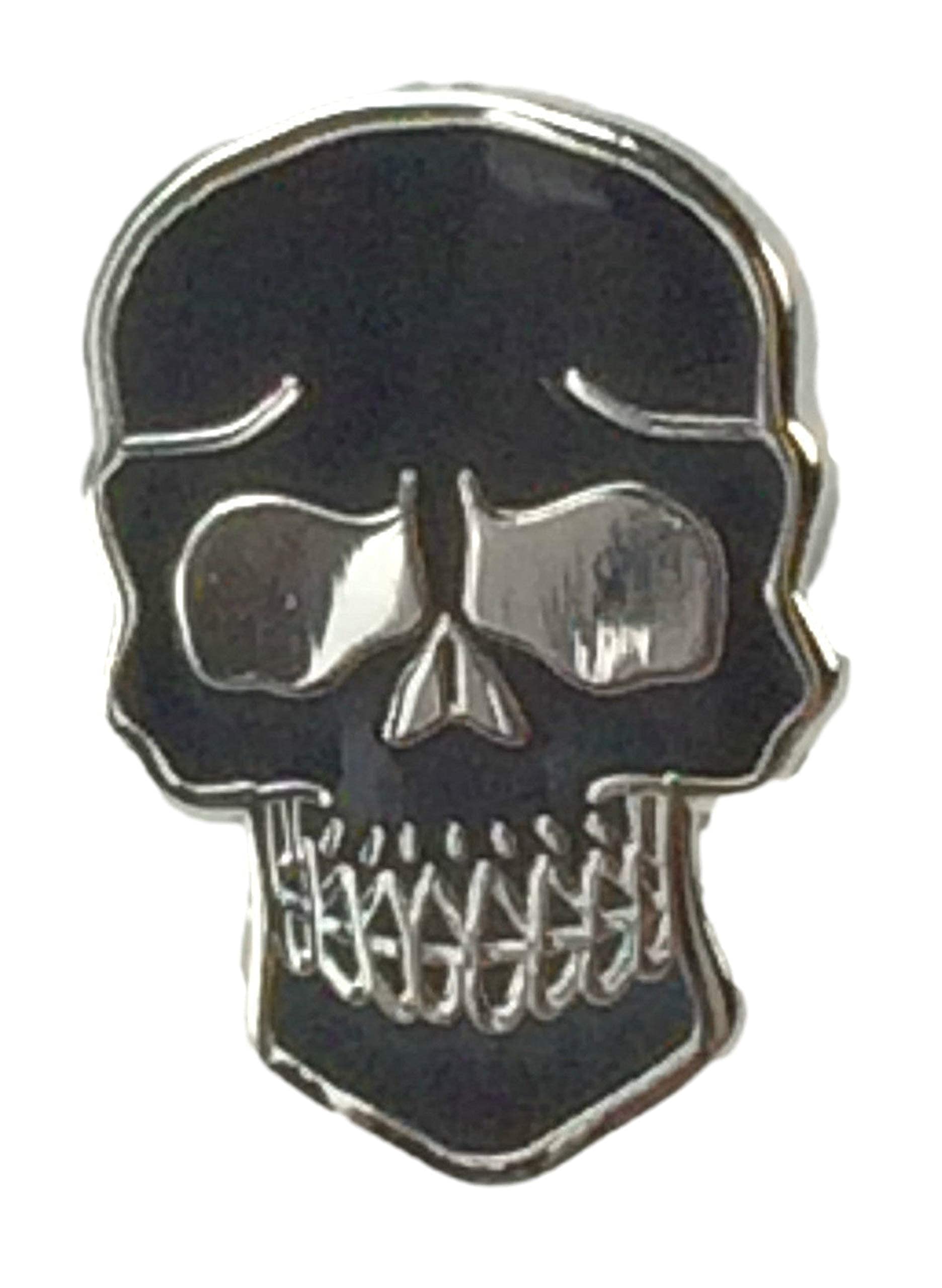 Smartbadge® Black Skull, Gothic, Pirate, Biker Hard Quality enamel lapel pin badge