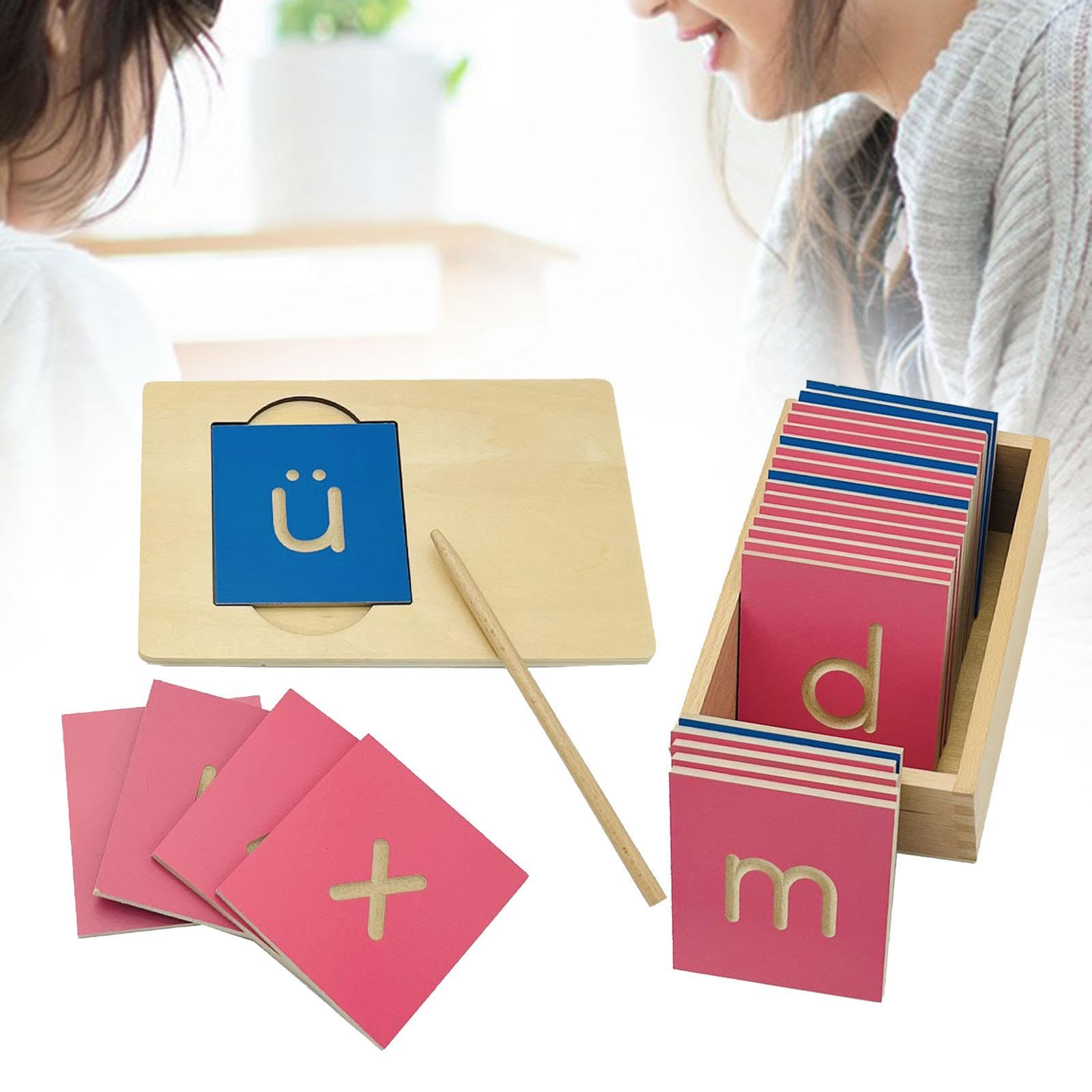 Materiale Didattico per Bambini, Allenamento Linguistico, Metodo, Lavagna per Tracciare Le Lettere, Giocattolo Educativo per attività, Lettere