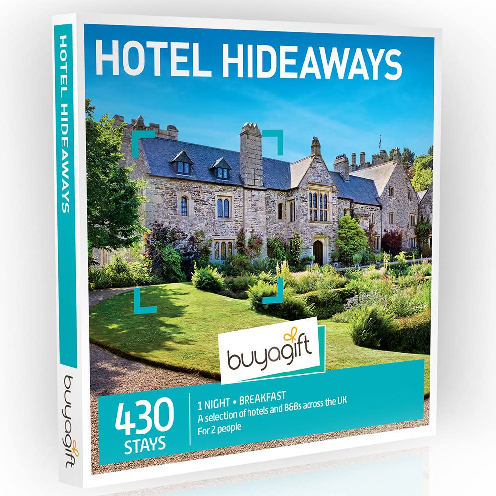 Buyagift 1-Night Hotel Hideaways Experience Gift Box for 2 – 430 Unique Hotels Breaks Across the UK